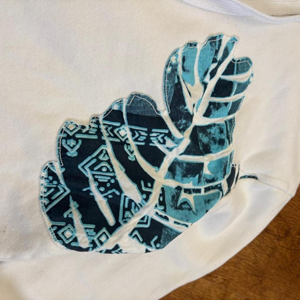 American Rag White Tropical Monstera Leaf Zip Up Hoodie XL - Picture 2 of 8